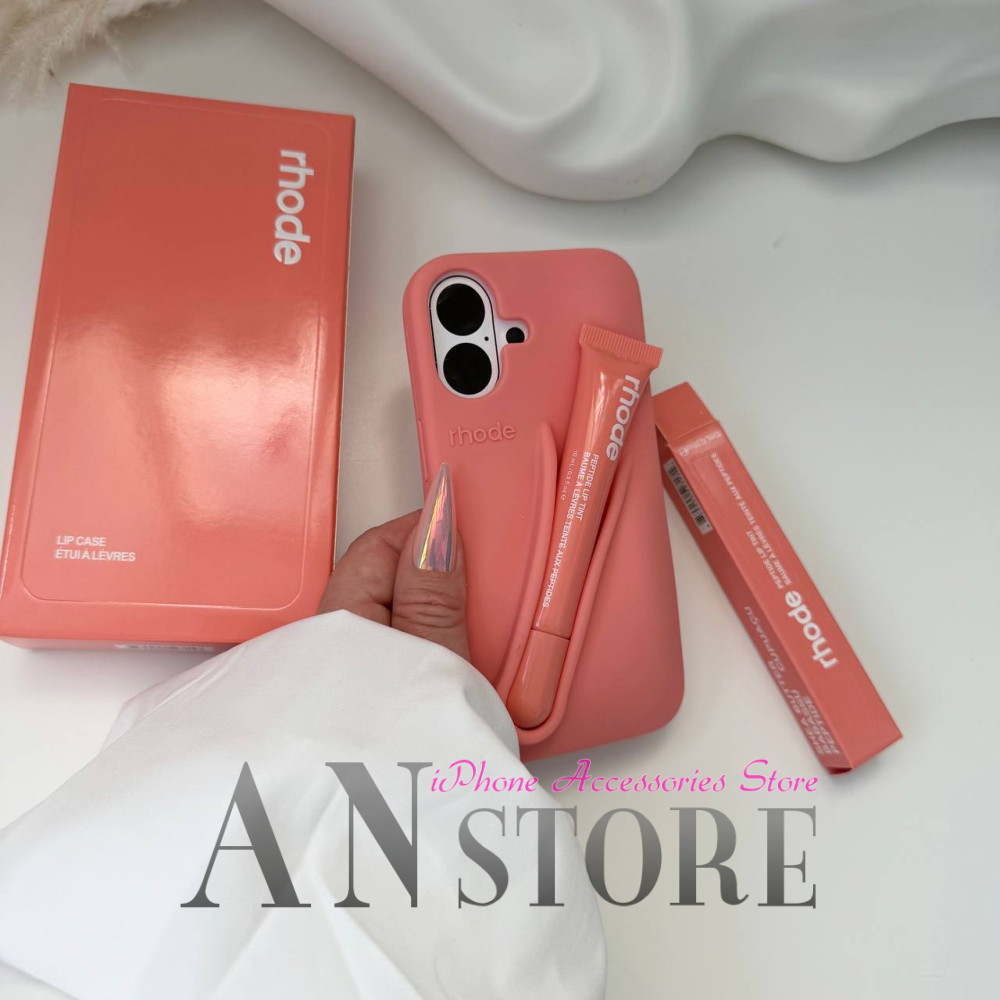 Летний чехол rhode Peach Pit на iPhone 16